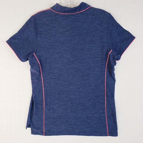 NWOT Masters Magnolia Lane Tech $240 Polo Shirt Short Sleeve Navy size M Golf - Picture 5 of 12